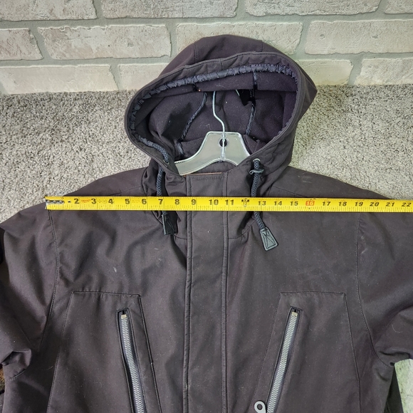 BURTON Mens Black Hooded,HEAVY, Full Zip, Fleece Lined, Warm, Jacket L - Picture 10 of 15